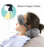 2 in 1 - neck pillow with eye mask