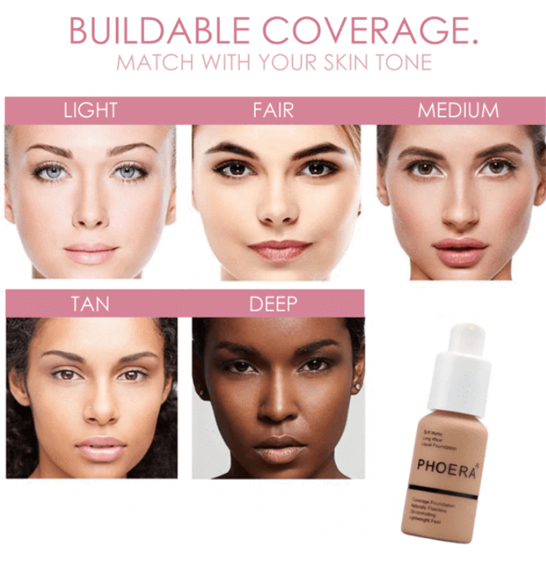 Phoera Flawless Matte Liquid Foundation
