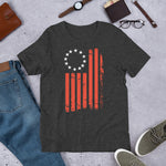 America Betsy Ross Flag 1776 Vintage Distressed Unisex T-Shirt